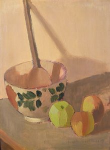 Nature morte avec pommes et un bol à mélanger, 1913